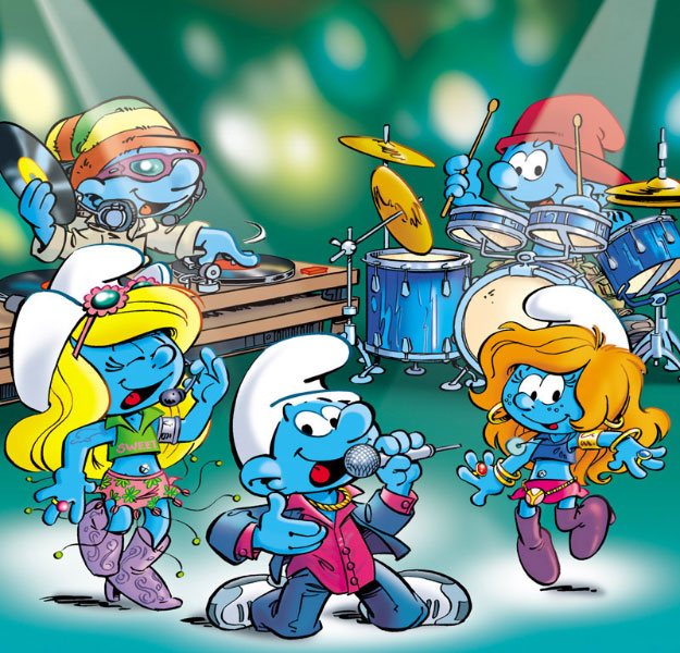 The shop smurfs music